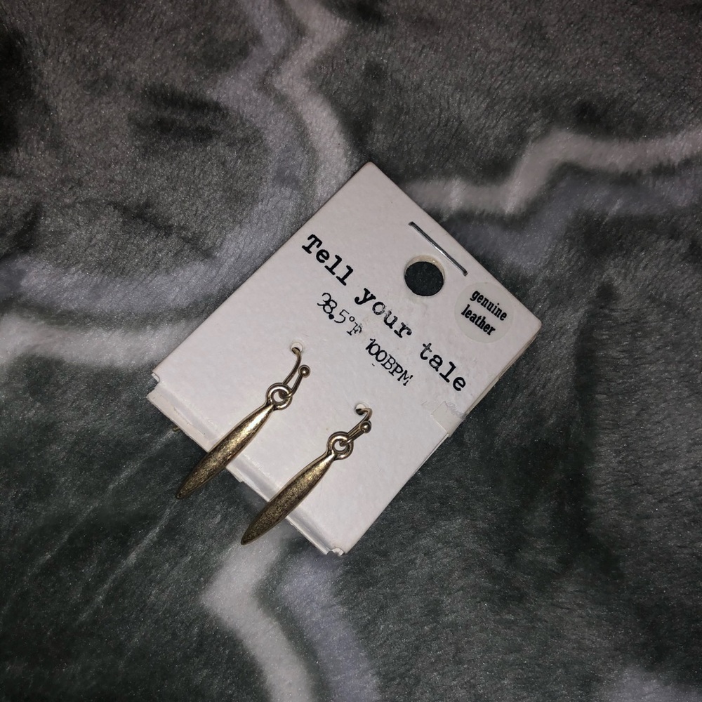 Gold Bar Earrings